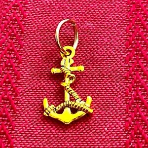 5/$10❤️❤️❤️NEW Brass Anchor Charm Pendant